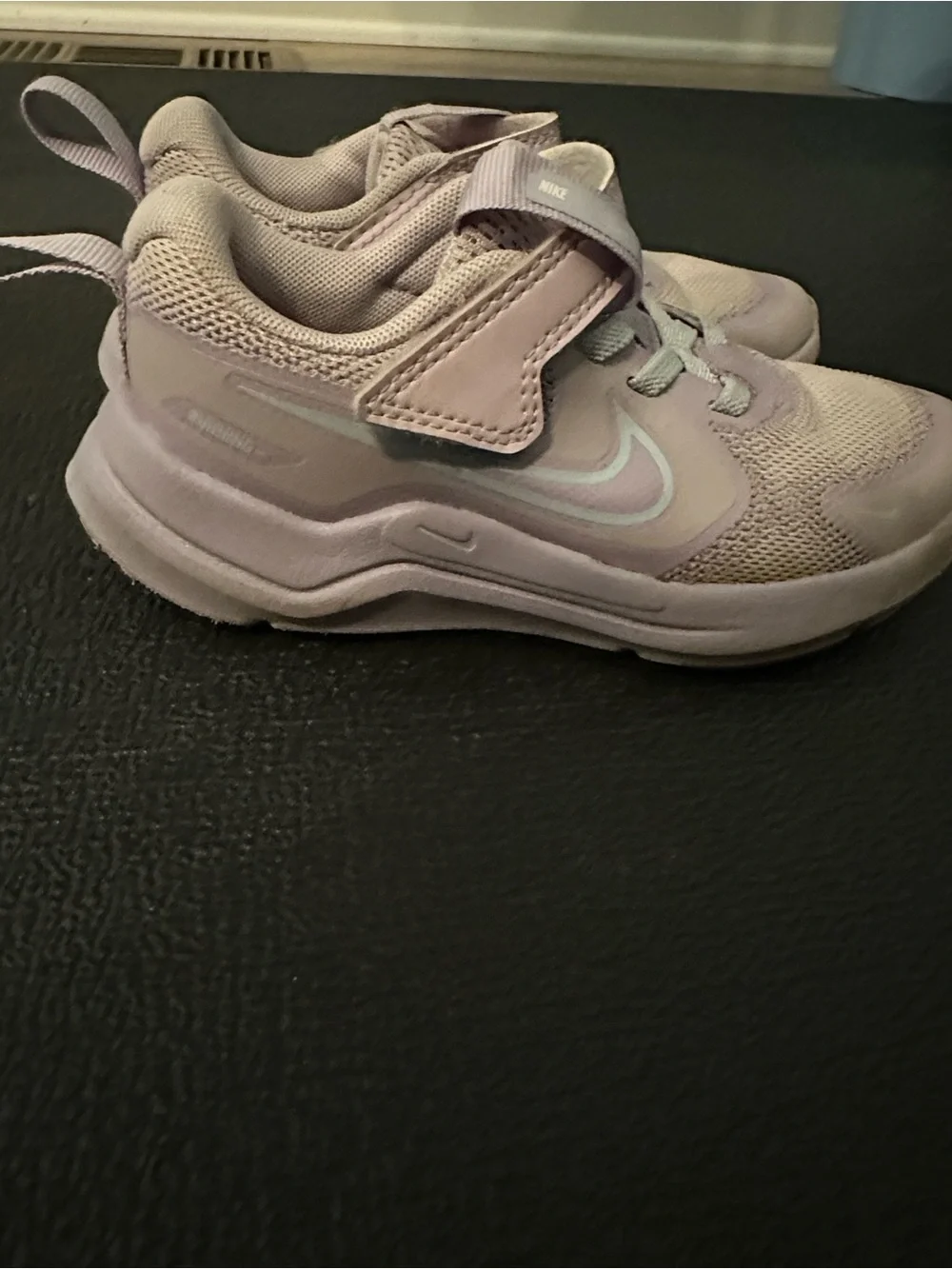 Kids' Purple and Blue Athletic Sneakers with Hook-and-Loop Strap